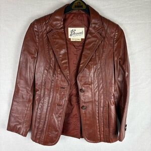 Vintage Berman’s Brown Leather Jacket